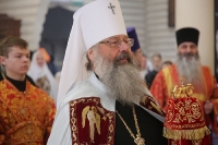 30 апреля 2019 года, во вторник Светлой седмицы, в день Иверской иконы Божией Матери, митрополит Екатеринбургский и Верхотурский Кирилл совершил Божественную литургию в Державном храме мужского монастыря Царственных страстотерпцев.