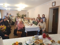 8 августа  протоиерей и паломники Троицкого Собора приехали поздравить матушку с днем рождения