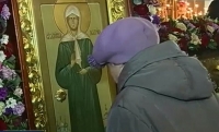 18 ноября по благословению Митрополита Екатеринбургского и Верхотурского Кирилла в Боголюбский женский монастырь привозят чудотворную икону блаженной Матроны с частицей мощей