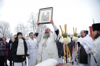 В праздник Богоявления митрополит Кирилл совершил Божественную литургию в Боголюбском женском монастыре