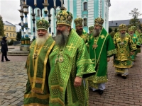 В день преставления преподобного Сергия Радонежского митрополит Кирилл сослужил Предстоятелю Русской Церкви за литургией в Троице-Сергиевой лавре