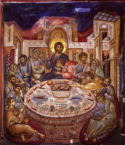 Великий Четверток Страстной седмицы Великого поста, Воспоминание Тайной вечери